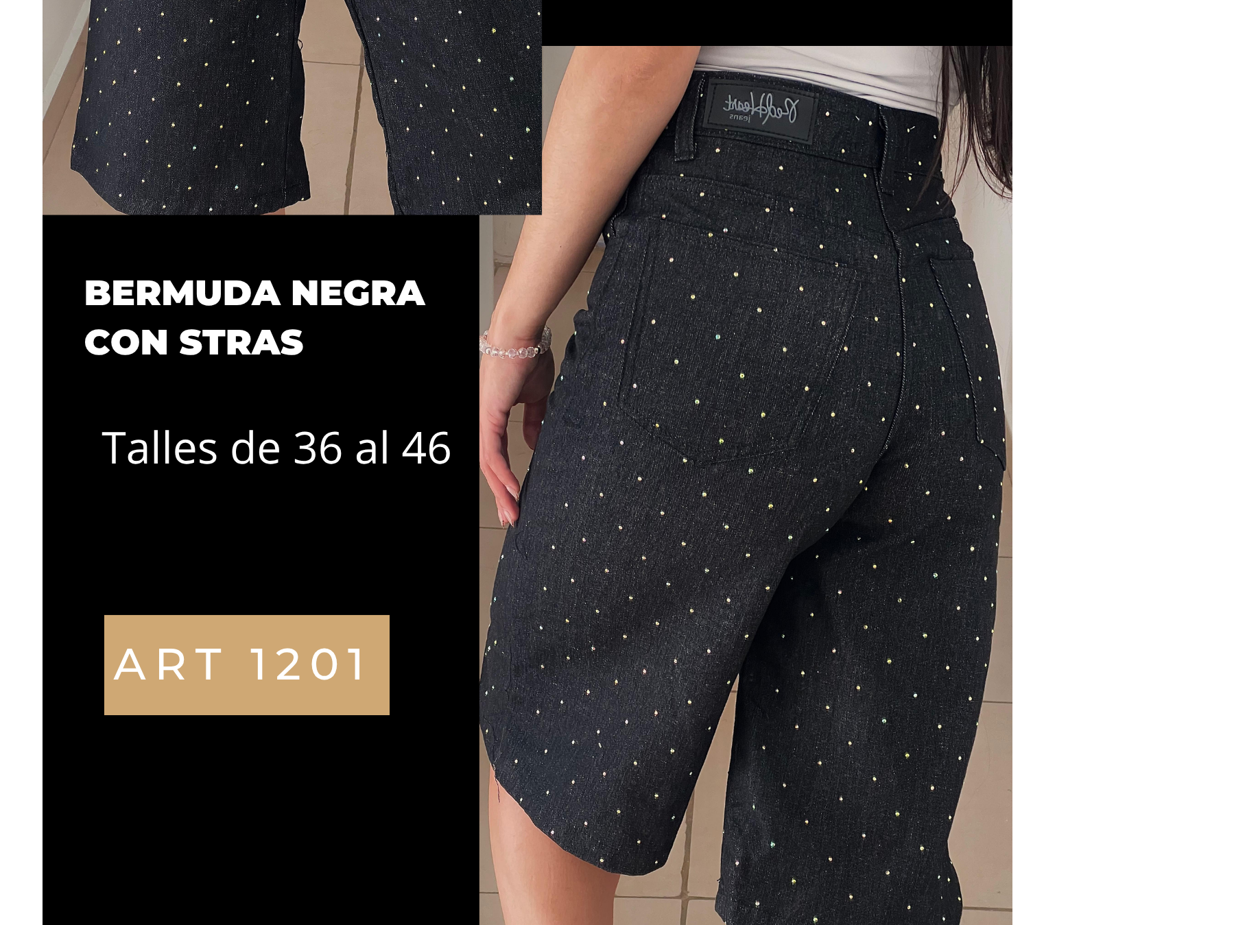 Bermuda con stras