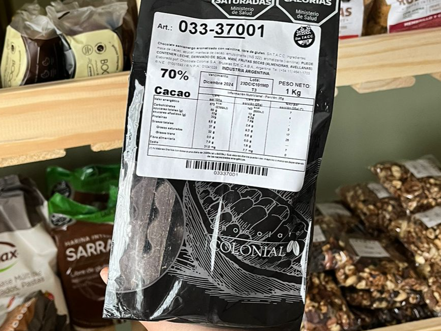 Chocolate Colonial - 70% Cacao (A granel)