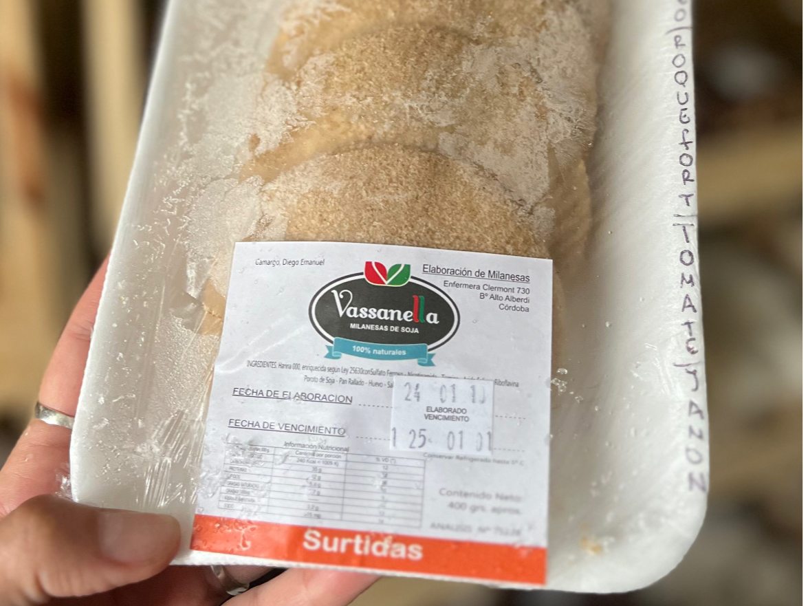 Milanesas de soja surtidas