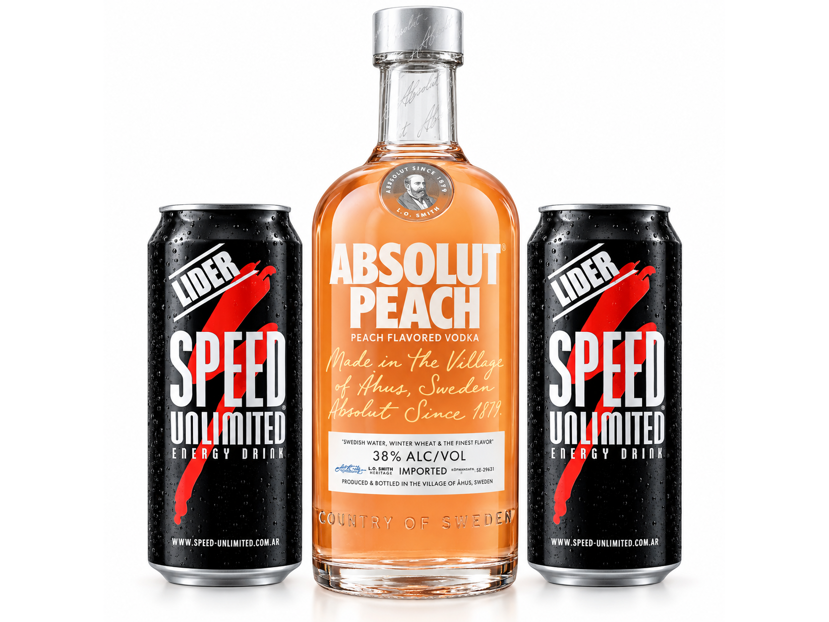 Absolut durazno +2 Speed XL