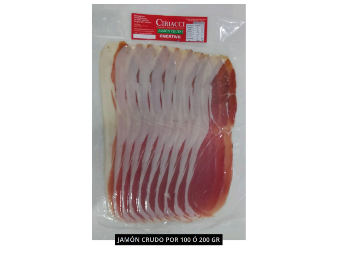 Jamón crudo