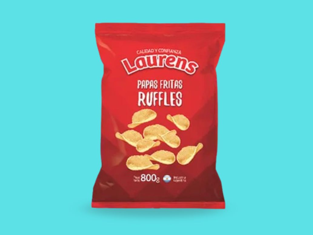Papas Ruffles 800gr LAURENS