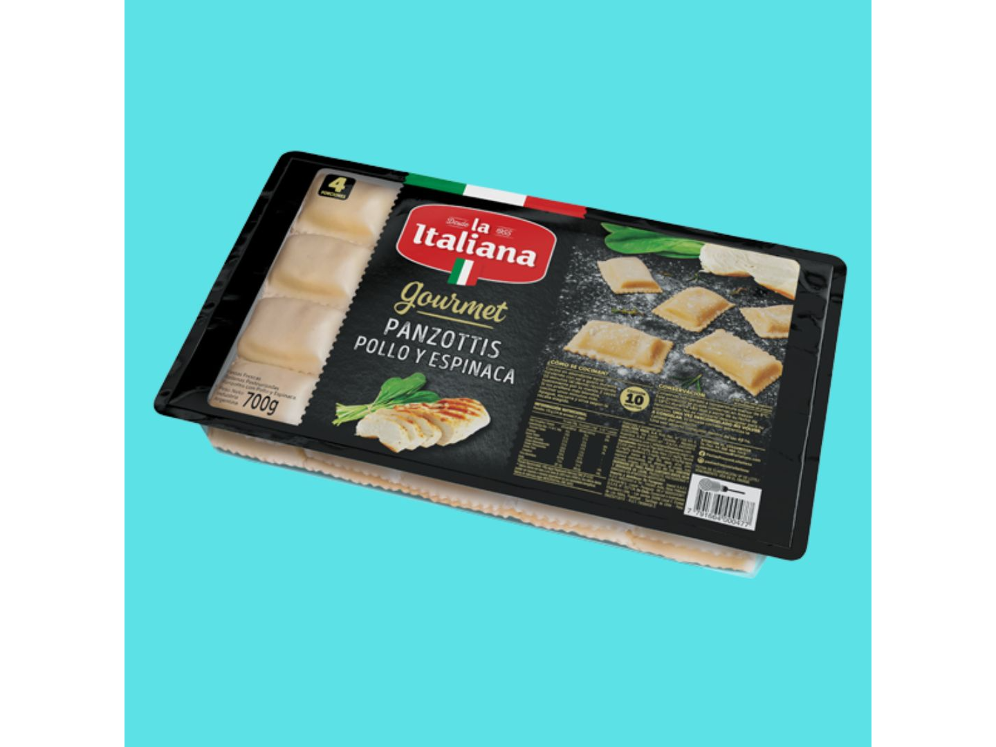 Panzotti de Pollo y Espinaca