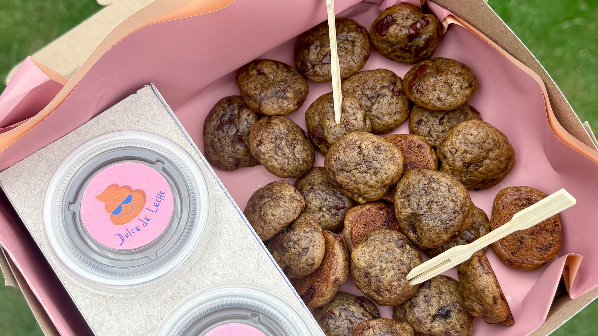 Mini Cookies con Dips para untar