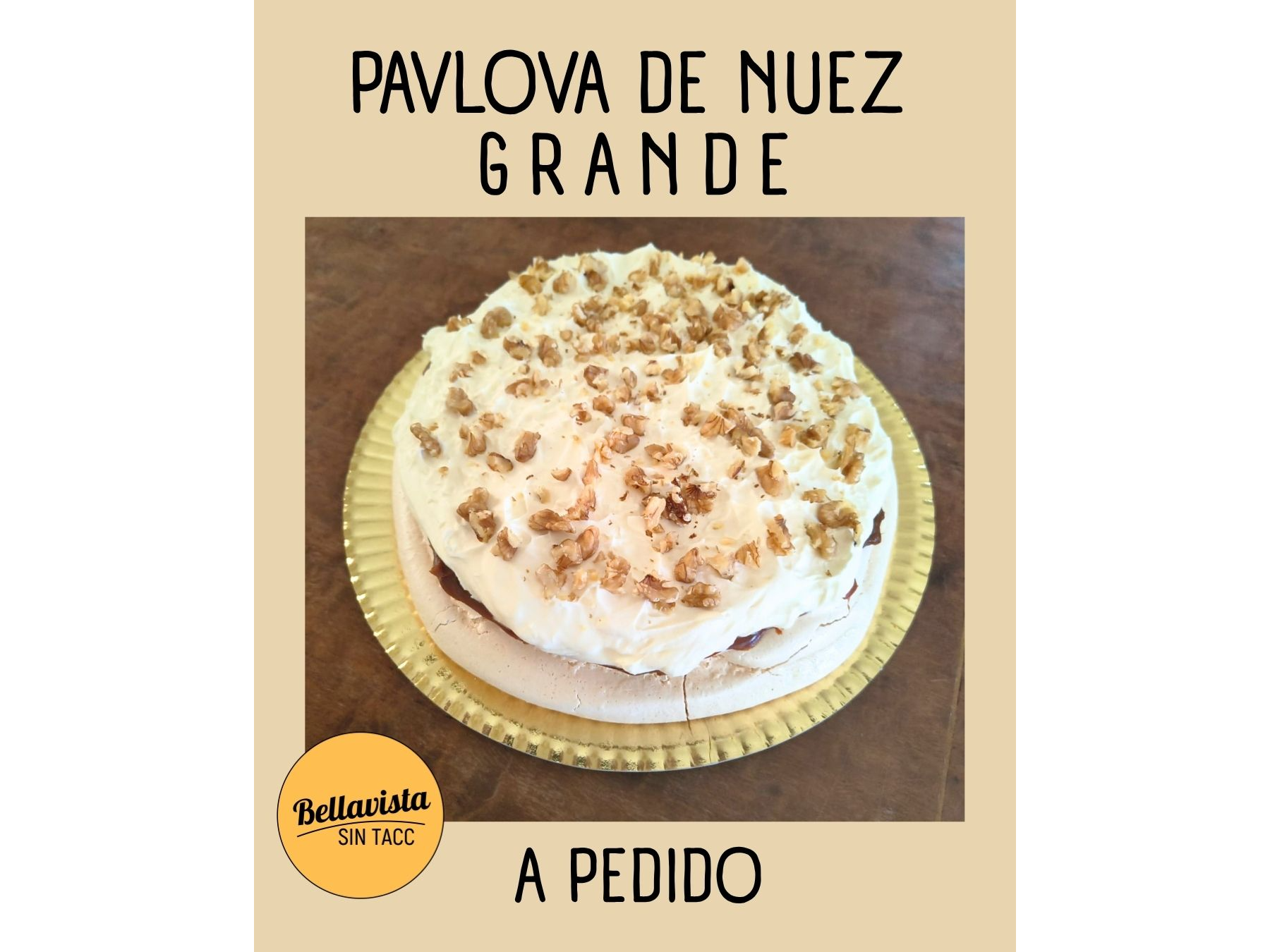 Pavlova de nuez grande