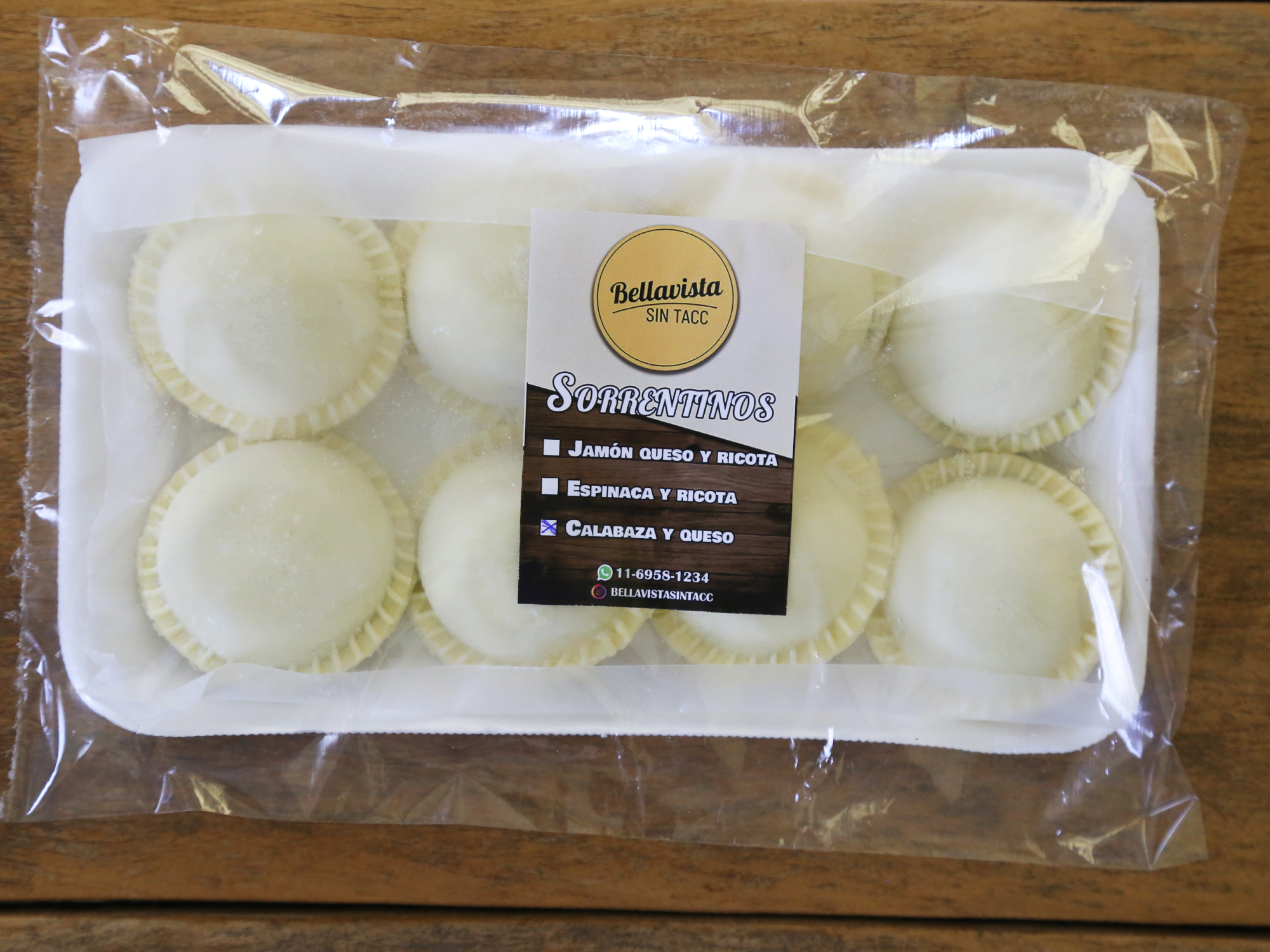 Sorrentinos de Calabaza y Queso de Bellavistasintacc