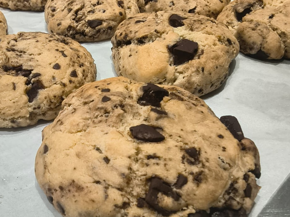 Cookies con chips de chocolate