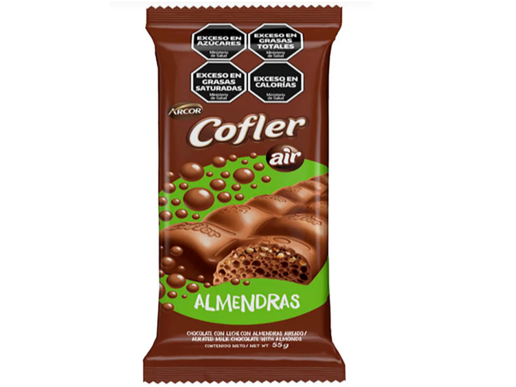 Chocolate C/ Almendras Cofler Air 55gr