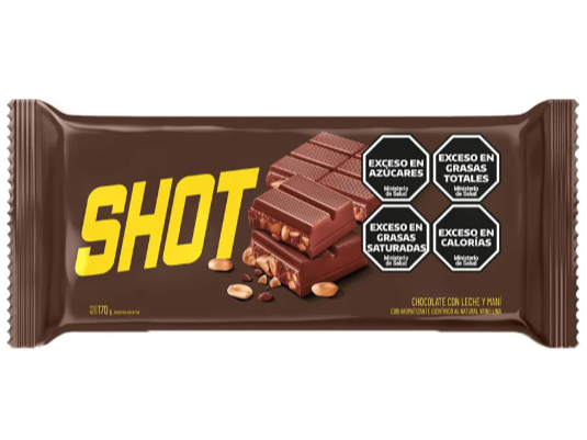 Chocolate Shot Con Maní 170 G
