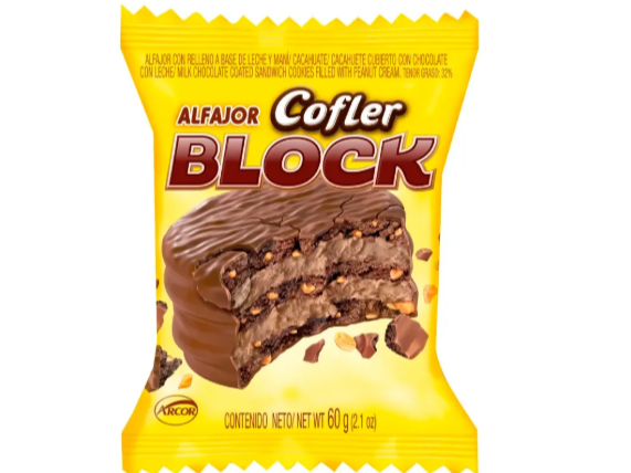 Alfajor Cofler Block Triple 60 G