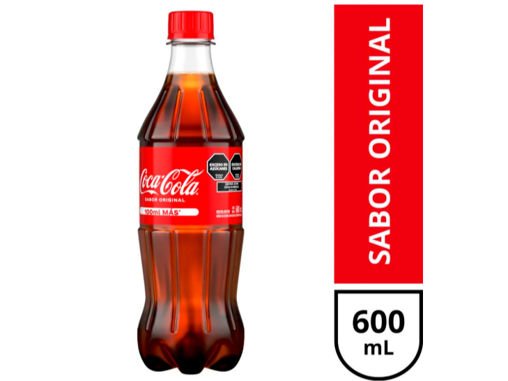 Gaseosa Coca Cola Original 600 Ml