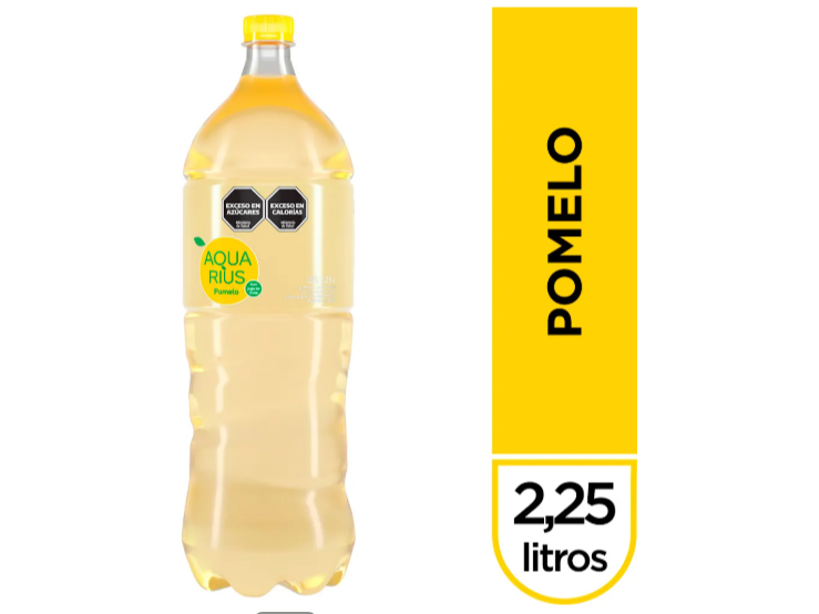 Agua Saborizada Aquarius Pomelo 2.25 L
