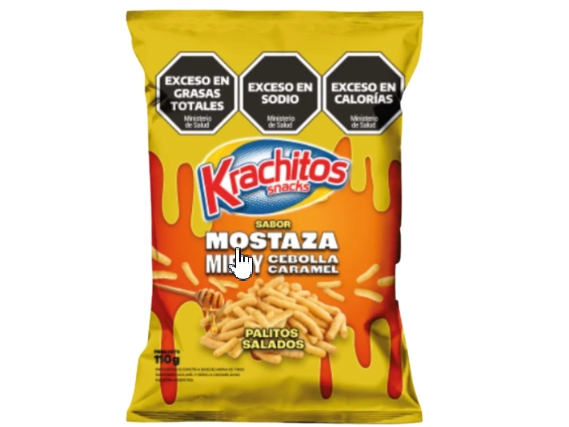 Palitos krachitos sabor mostaza miel y cebolla 🧅 -110gr