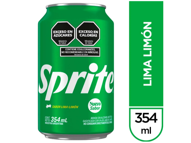 Gaseosa Sabor Lima y Limón 354 Ml Sprite