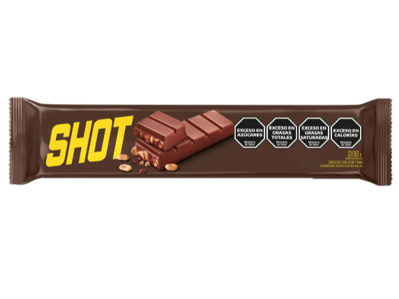 Chocolate Shot Con Maní 90 G