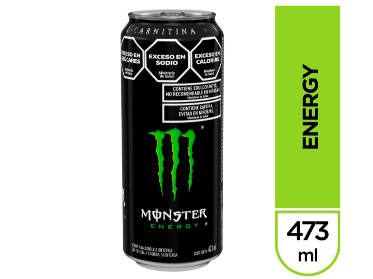Bebida Energizante Monster Green Energy 473 Ml