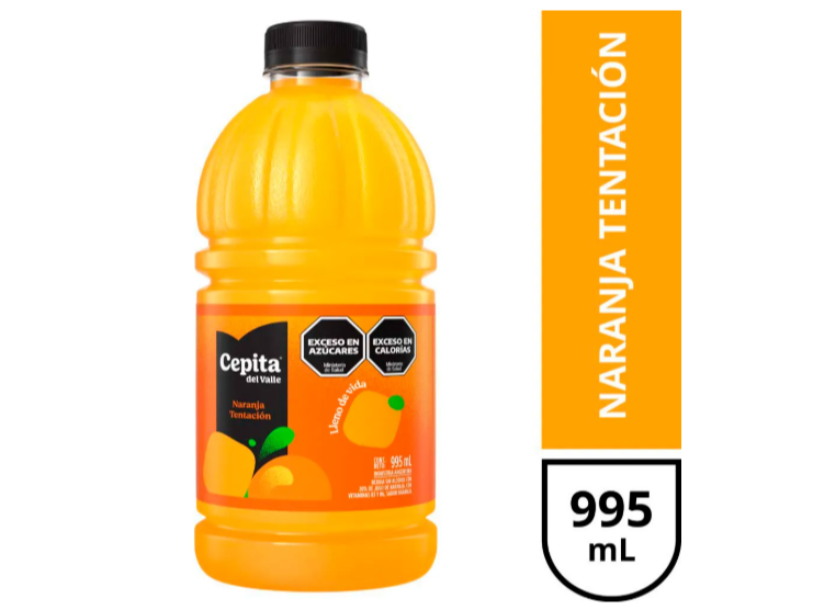 Jugo Cepita Del Valle Naranja Tentación 995ml