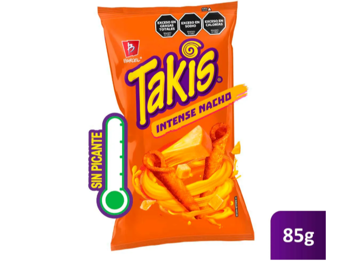 Takis Intense chedar sin picante 85 G