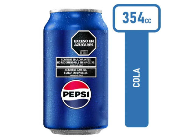 Gaseosa Sabor Cola 354 Ml Pepsi