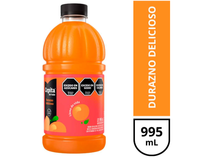 Jugo Cepita Del Valle Durazno Delicioso 995ml