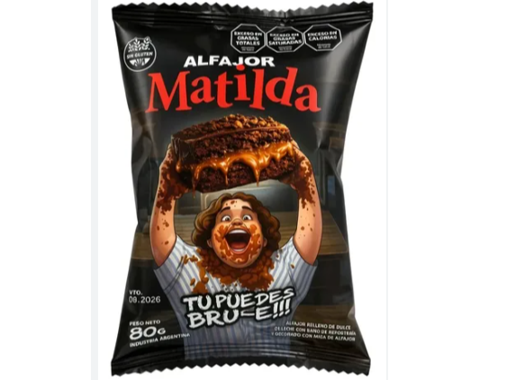 Alfajor Matilda Chocolate Con Dulce De Leche Sin Gluten 80g