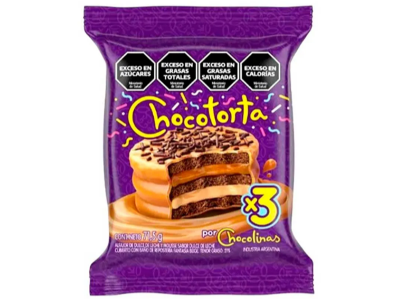 Alfajor Triple Chocolinas Chocotorta 71.5 G