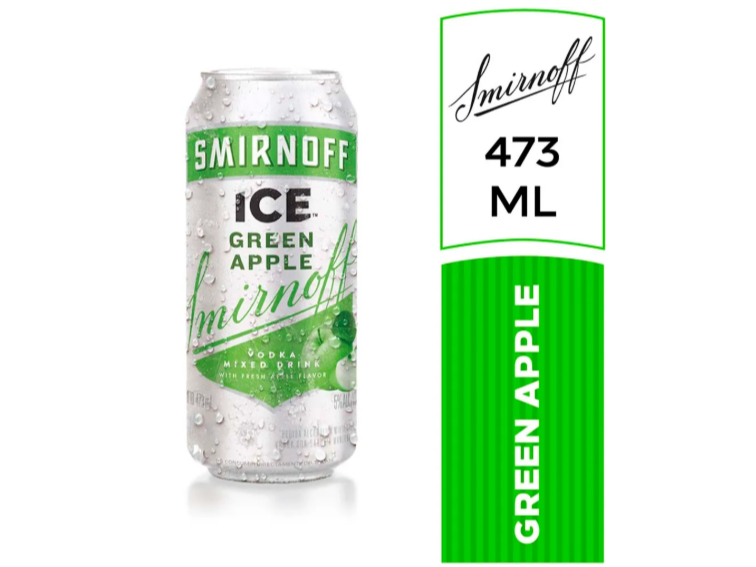 Aperitivo Sabor Manzana Verde 473 Ml Smirnoff