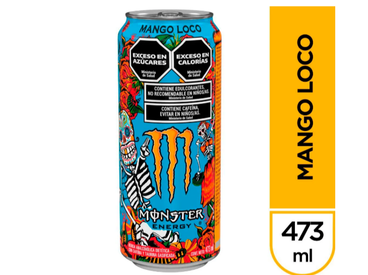 Bebida Energizante Monster Energy Mango Loco 473 Ml