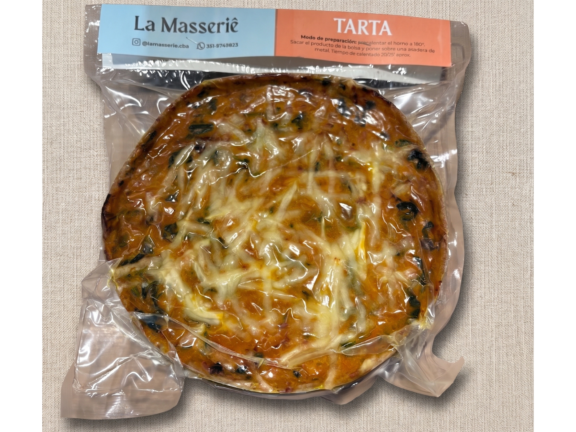 Tarta de Zapallo y espinaca