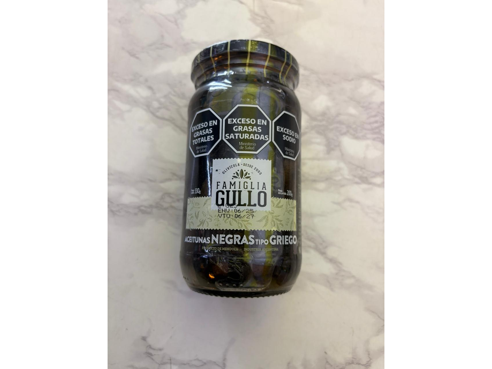 Aceitunas Negras tipo Griego