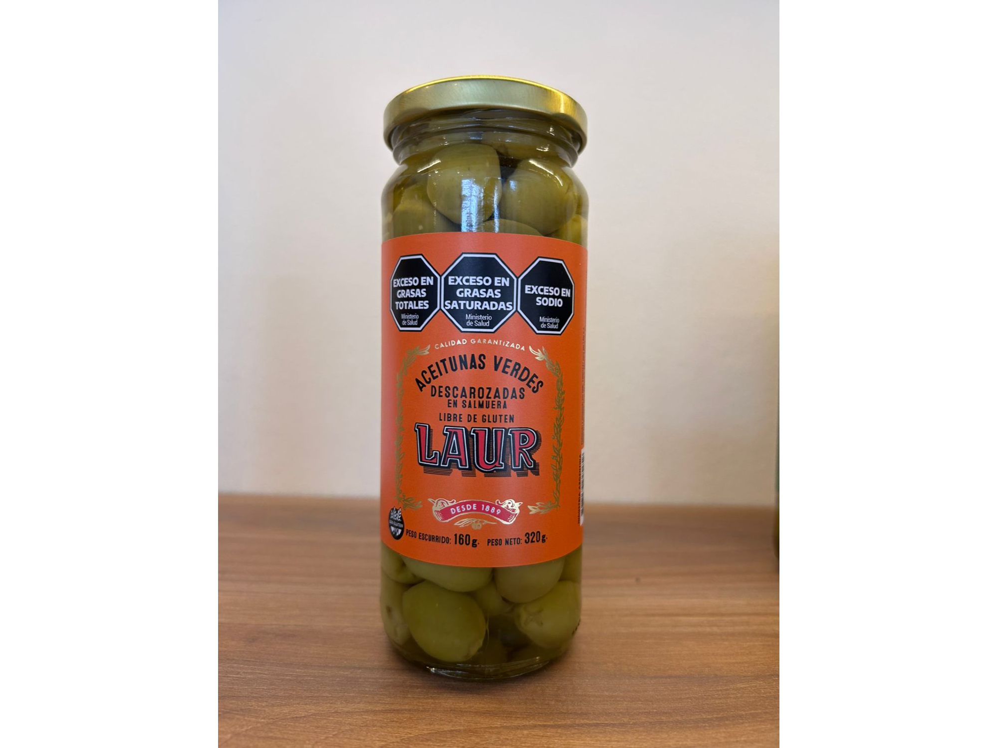 Aceitunas Verdes Descarozadas Laur 320g