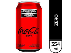 coca cola zero lata 354 cc