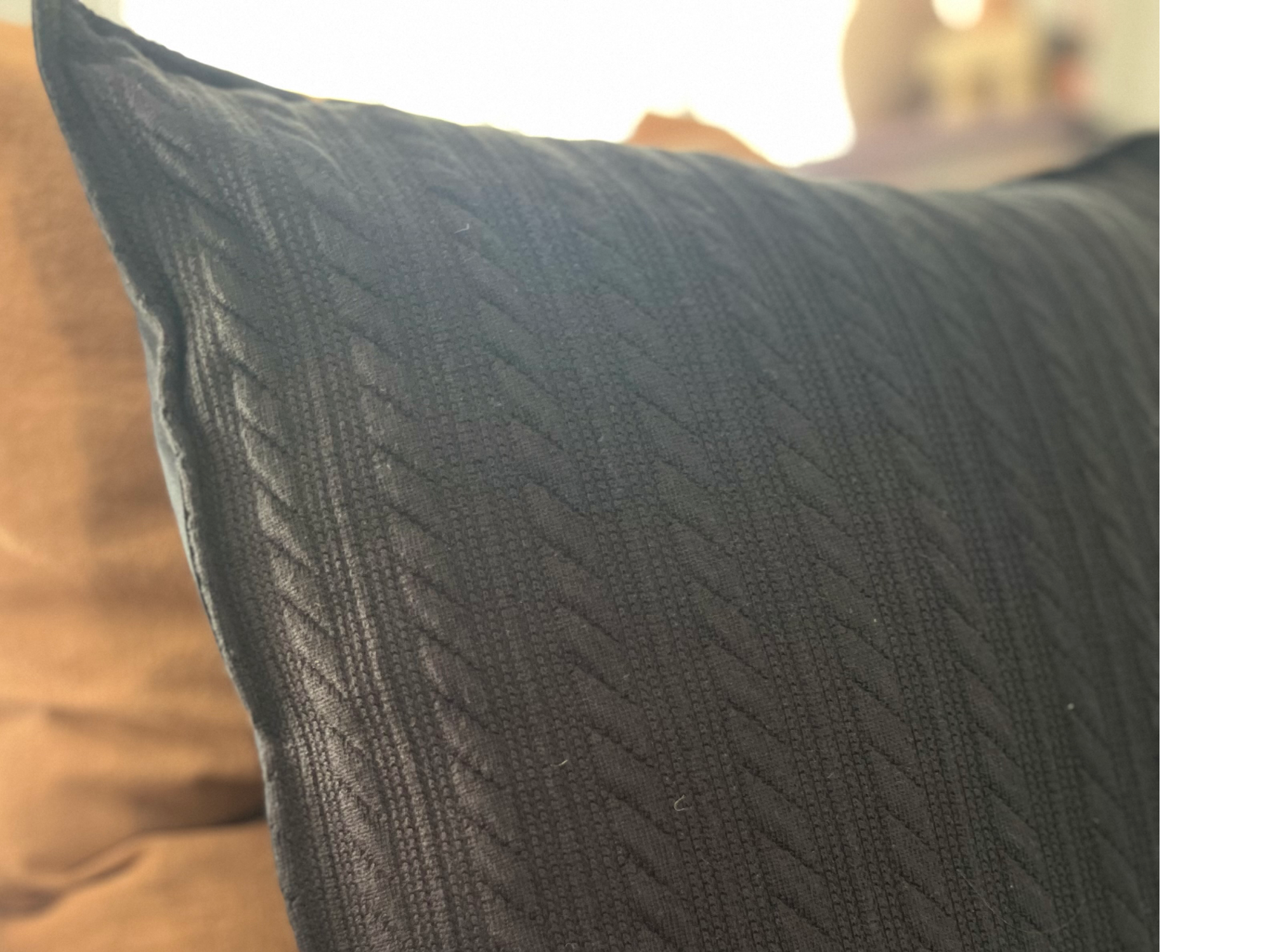 Almohadon tejido Negro