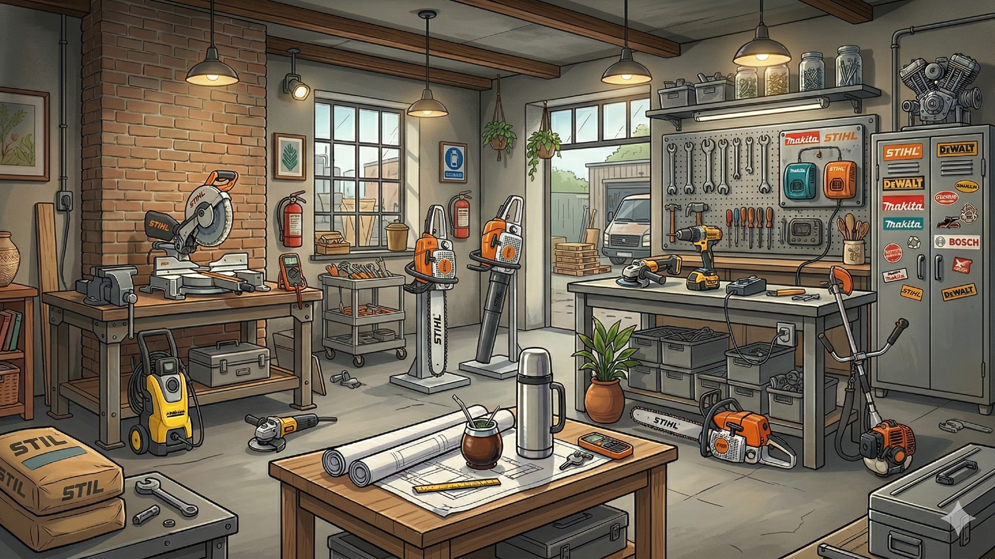 TRABAJO, TALLER Y JARDINERIA