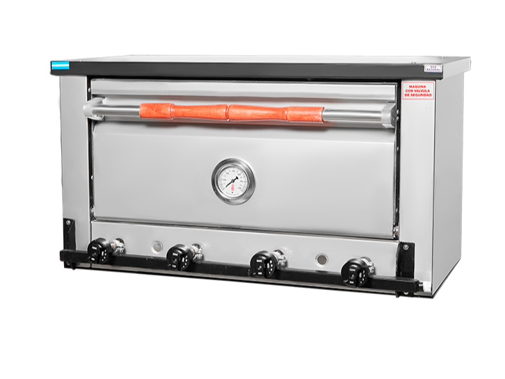 Horno Pizzero 6 Moldes + Valvula Seguridad + Base  STD TECNOCALOR AI-03 /CV