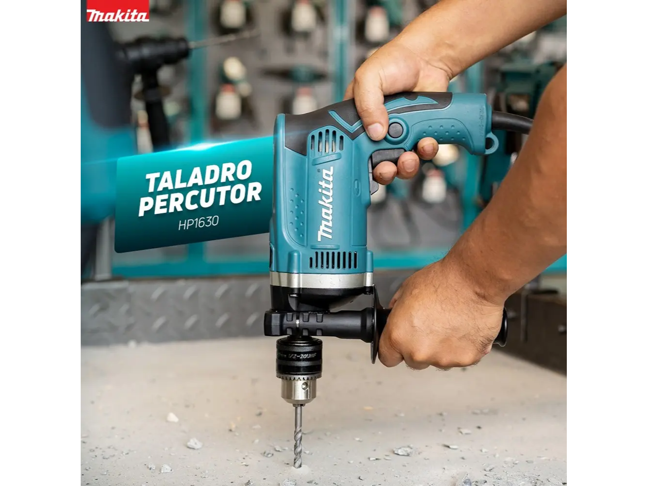 Taladro/Percutor 13mm MAKITA 710W profesional