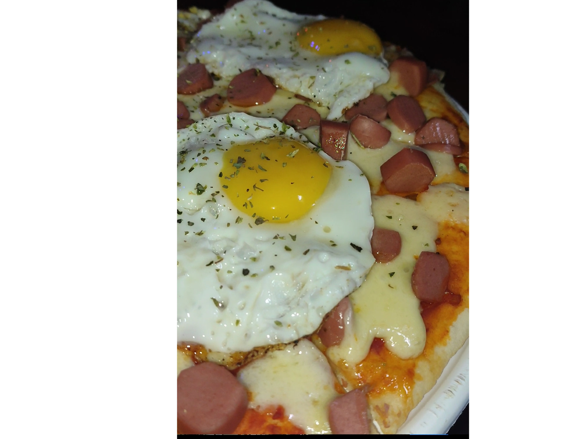 Pizza Salchica y Huevo