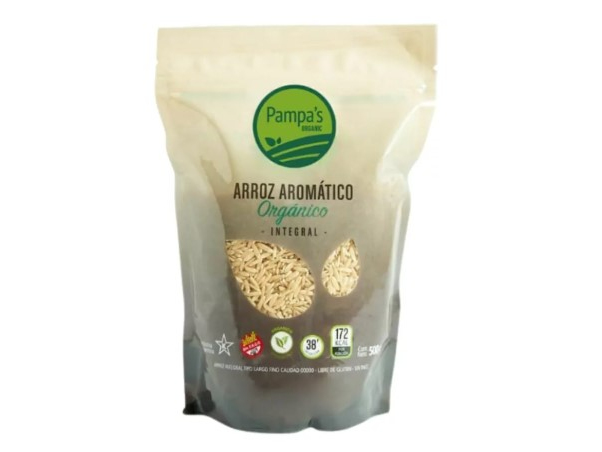 Arroz aromático integral orgánico (Pampa organic)