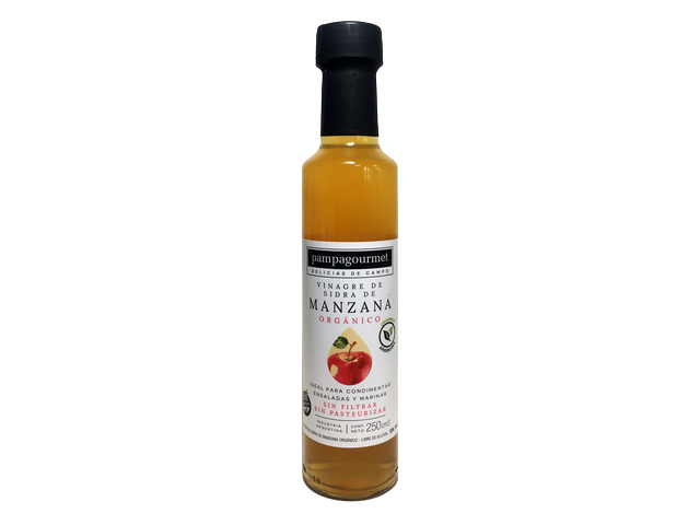 Vinagre de manzana orgánico 250 cc (Pampa Gourmet)