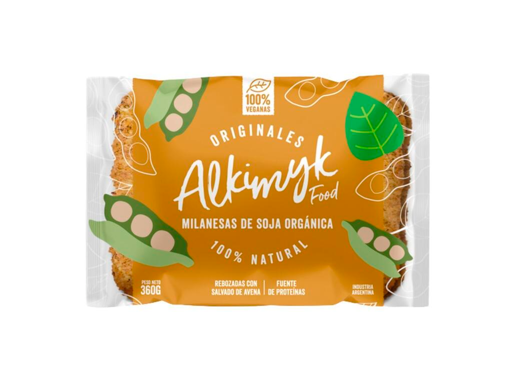 Milanesas de soja orgánica simples (Alkimyk) Vegano