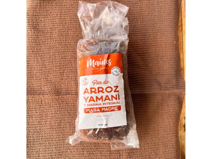 Pan maines de arroz yamani (Sin conservantes ni aditivos)