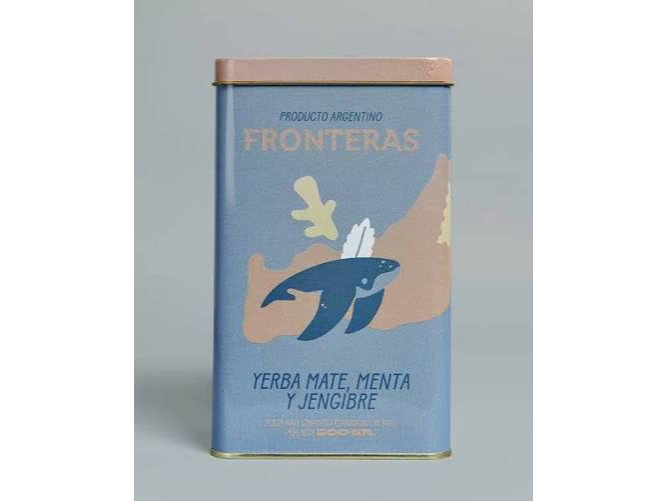 Yerbera Frontera menta y jengibre