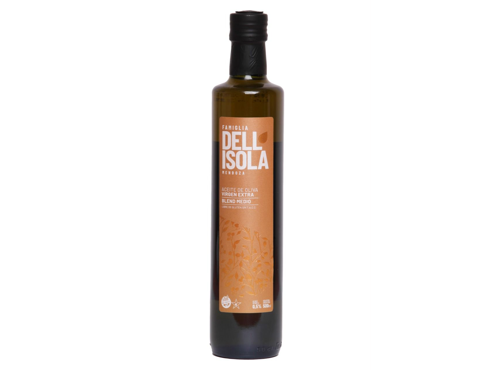 Aceite de oliva medio extra virgen 500 cc (Dellisola)