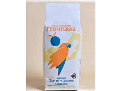 Frontera naranja y jengibre