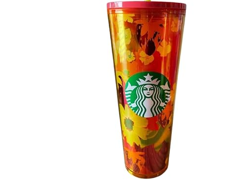 Vaso Starbucks edición limitada diseño floral / tropical