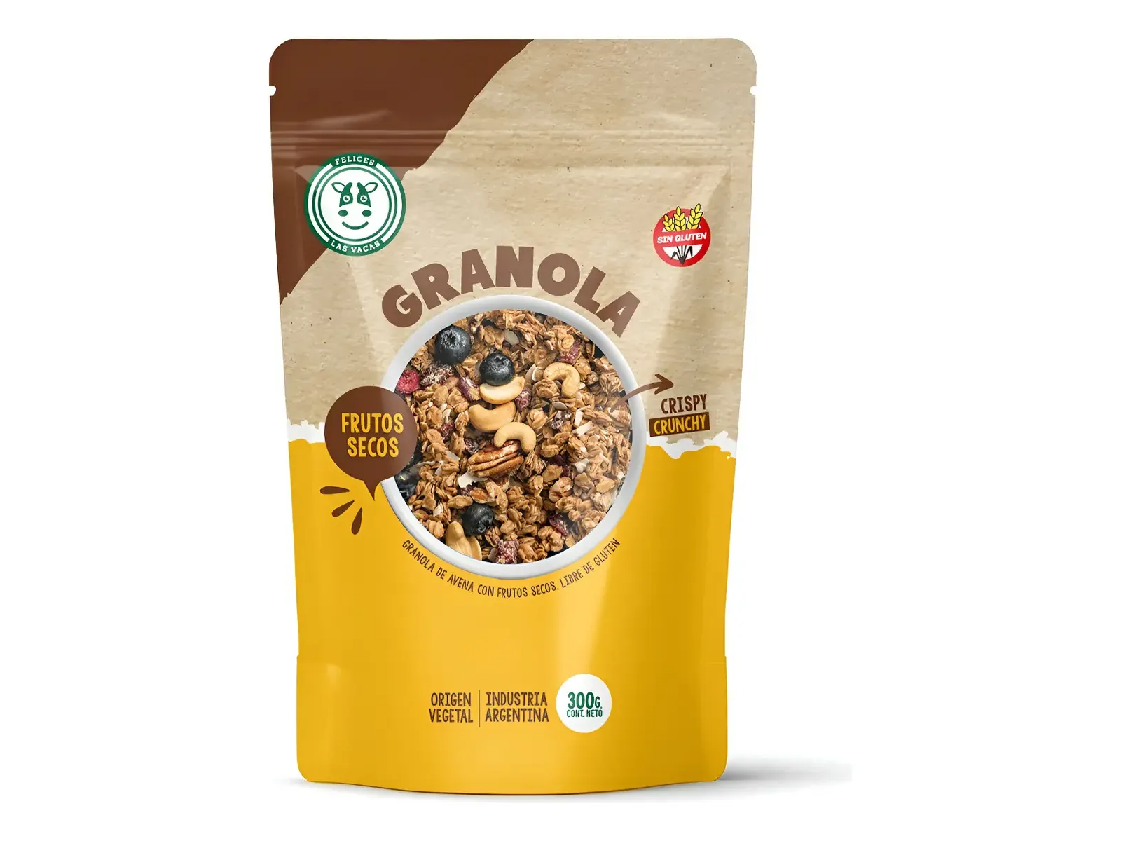 Granola felices las vacas frutos secos