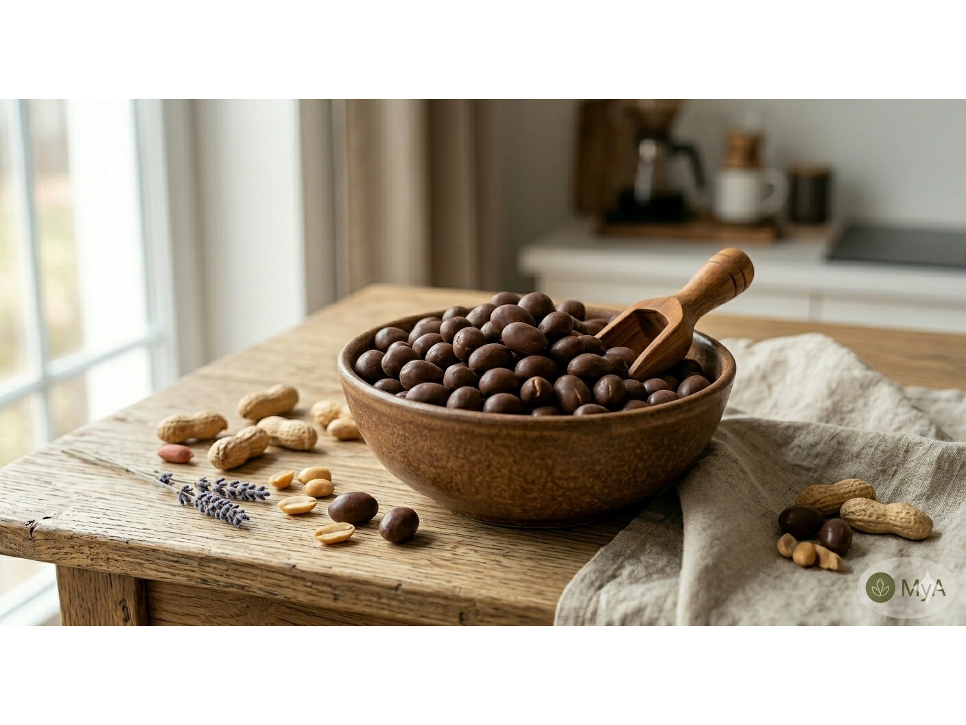 Maní bañado con Chocolate semi amargo