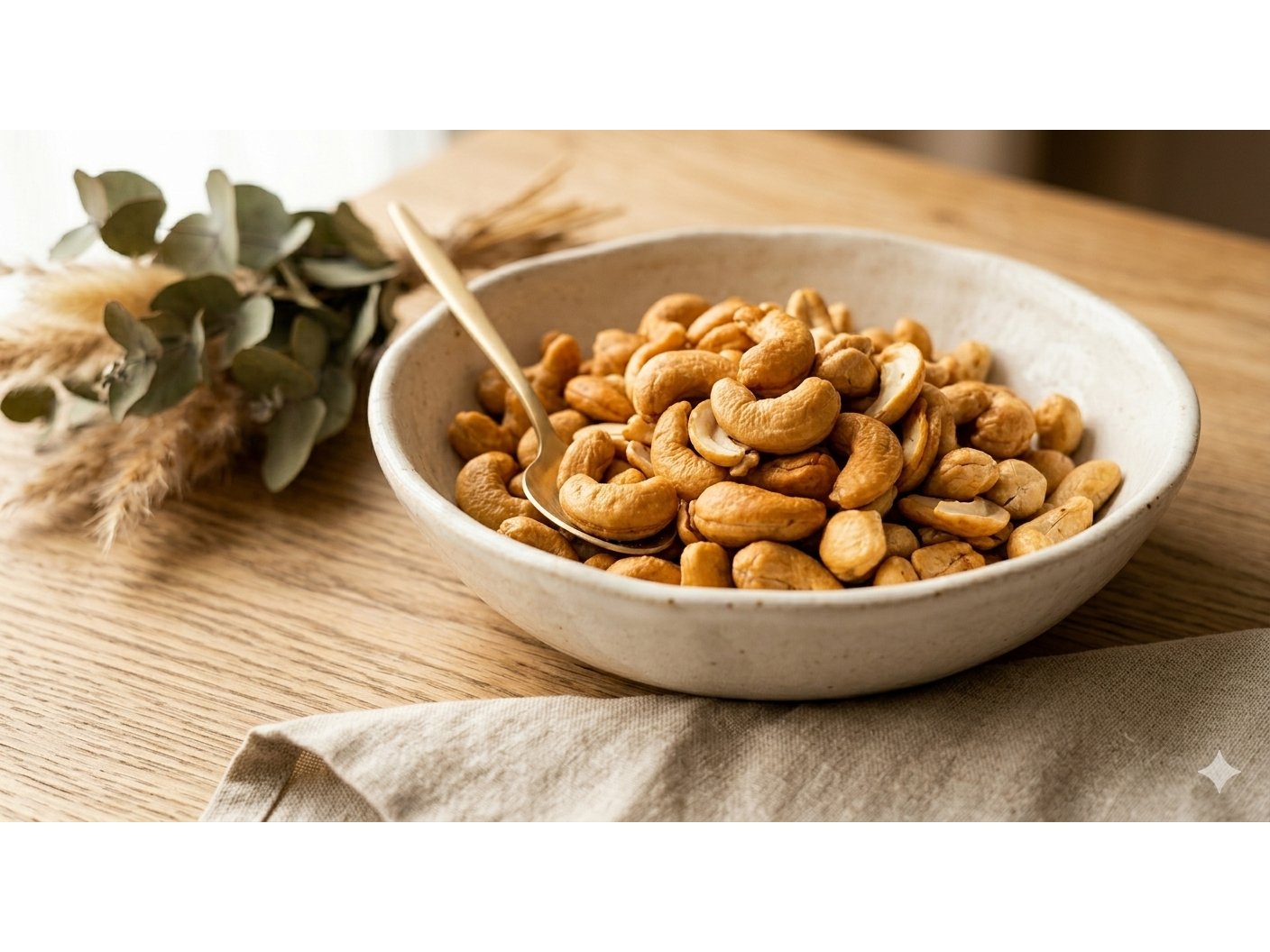 Castañas de cajú tostadas