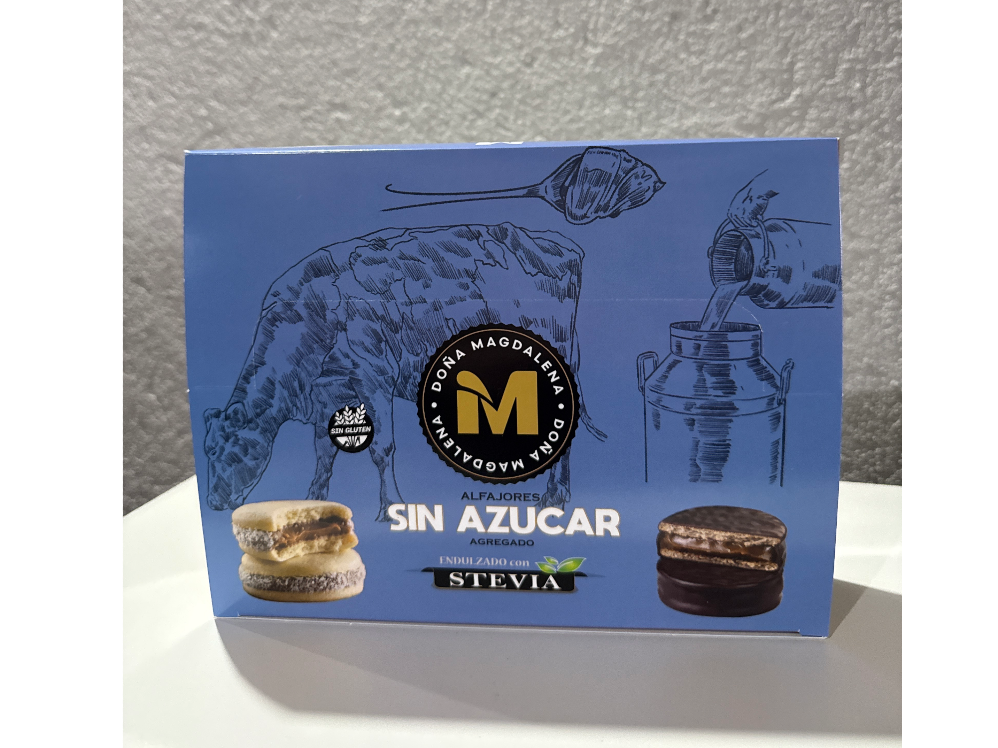 ALFAJOR CON STEVIA RELLENO DE DDL