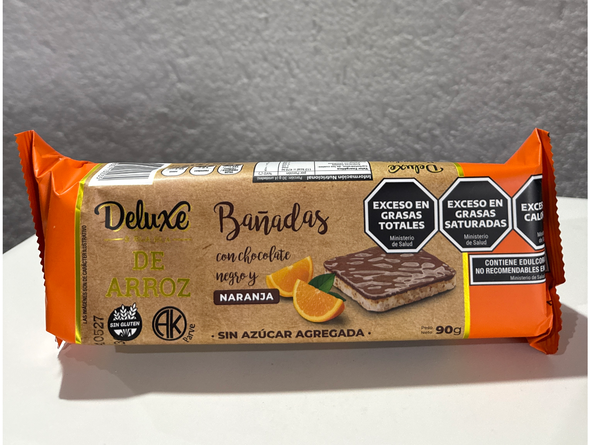 GALLETA DE ARROZ BAÑADA NARANJA